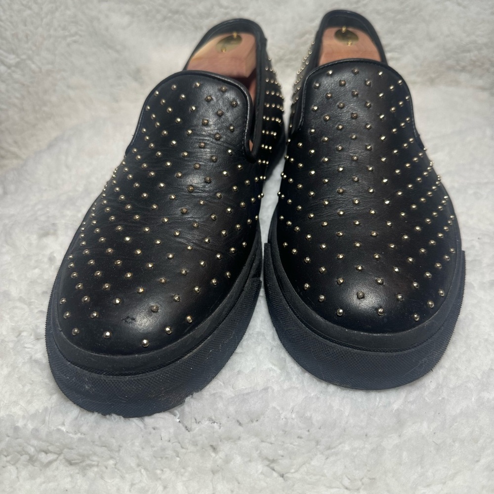 Giuseppe Zanotti Black Studded Loafers